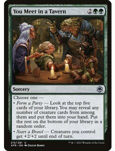 Magic: The Gathering You Meet in a Tavern (215) Near Mint Foil