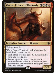 Magic: The Gathering Orcus, Prince of Undeath (229) Near Mint