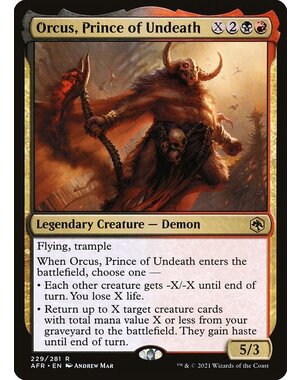 Magic: The Gathering Orcus, Prince of Undeath (229) Near Mint