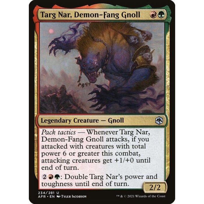 Magic: The Gathering Targ Nar, Demon-Fang Gnoll (234) Near Mint