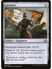 Magic: The Gathering Greataxe (245) Near Mint Foil