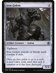 Magic: The Gathering Iron Golem (247) Near Mint Foil