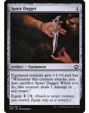 Magic: The Gathering Spare Dagger (250) Near Mint Foil