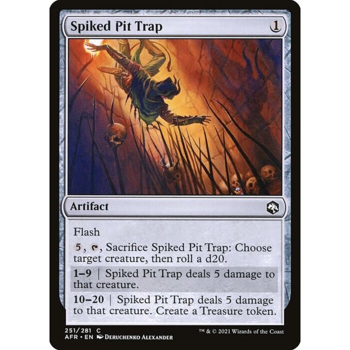 Magic: The Gathering Spiked Pit Trap (251) Near Mint
