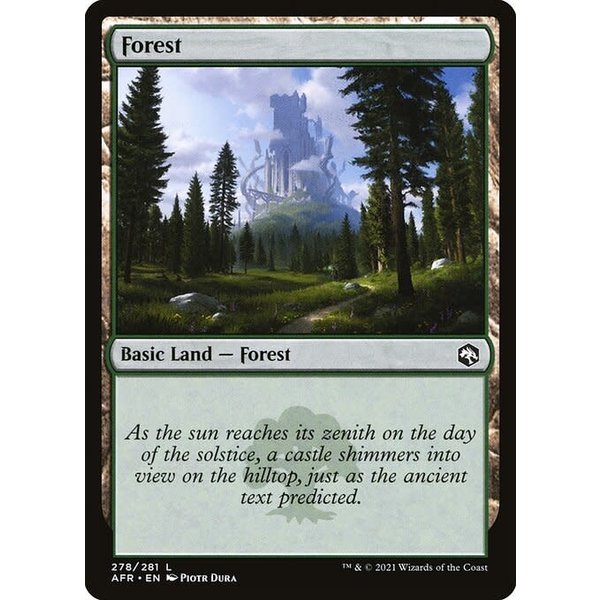 Magic: The Gathering Forest (278) Lightly Played