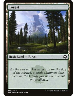 Magic: The Gathering Forest (278) Near Mint Foil