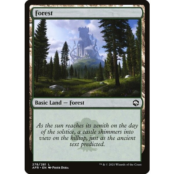 Magic: The Gathering Forest (278) Near Mint Foil