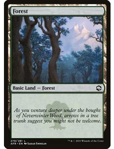 Magic: The Gathering Forest (279) Near Mint Foil