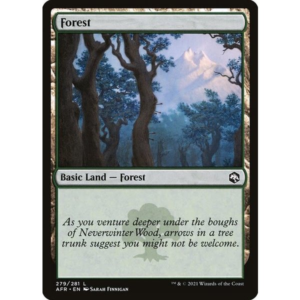 Magic: The Gathering Forest (279) Near Mint Foil