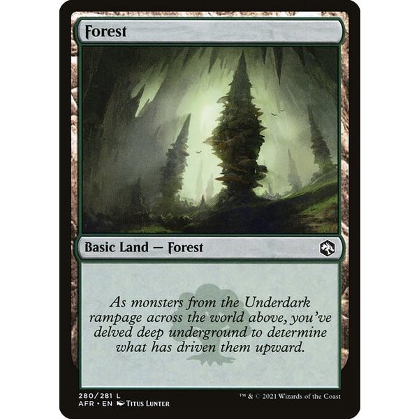 Magic: The Gathering Forest (280) Lightly Played