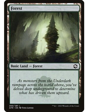 Magic: The Gathering Forest (280) Near Mint Foil