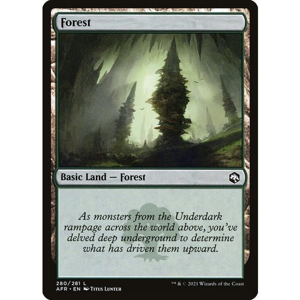 Magic: The Gathering Forest (280) Near Mint Foil