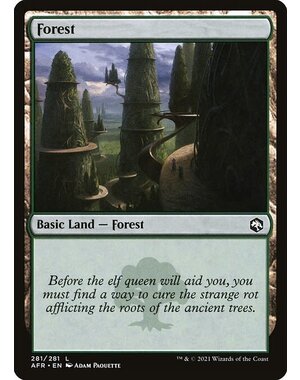 Magic: The Gathering Forest (281) Lightly Played