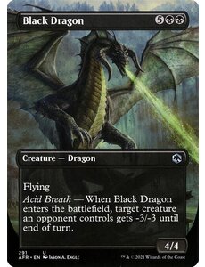 Magic: The Gathering Black Dragon (Borderless) (291) Near Mint