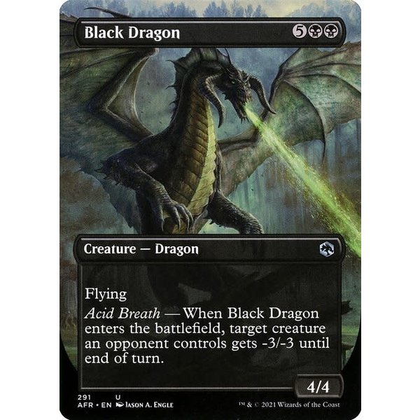 Magic: The Gathering Black Dragon (Borderless) (291) Near Mint