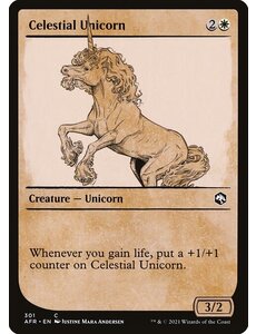 Magic: The Gathering Celestial Unicorn (Showcase) (301) Near Mint