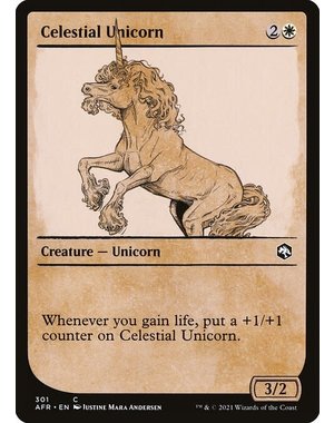 Magic: The Gathering Celestial Unicorn (Showcase) (301) Near Mint Foil