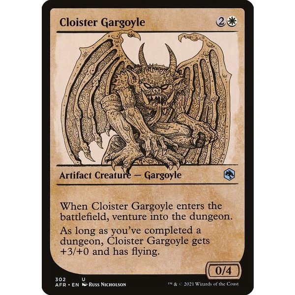 Magic: The Gathering Cloister Gargoyle (Showcase) (302) Near Mint Foil