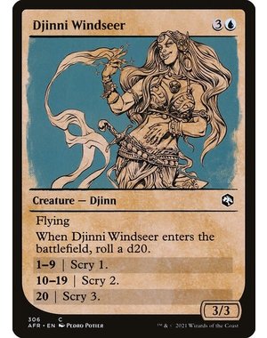 Magic: The Gathering Djinni Windseer (Showcase) (306) Near Mint