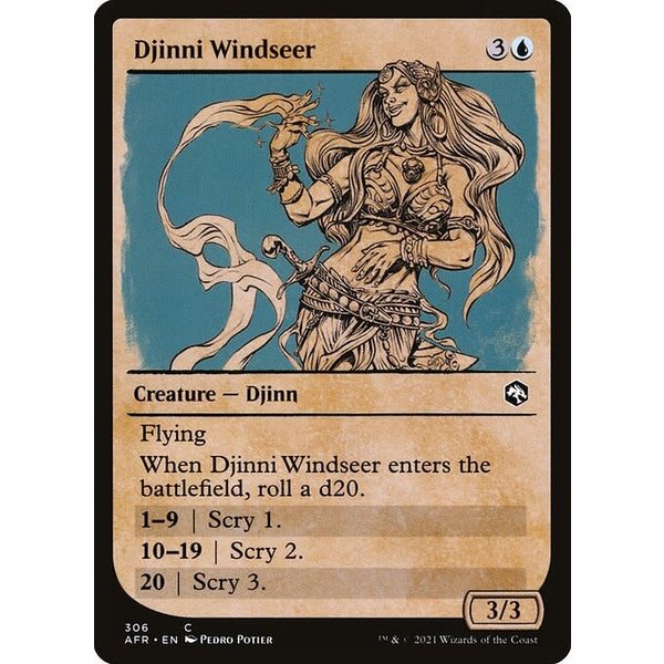 Magic: The Gathering Djinni Windseer (Showcase) (306) Near Mint