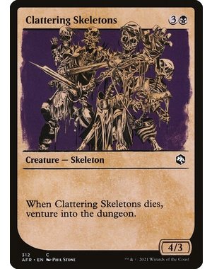 Magic: The Gathering Clattering Skeletons (Showcase) (312) Near Mint