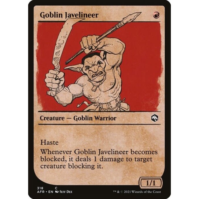 Magic: The Gathering Goblin Javelineer (Showcase) (318) Near Mint