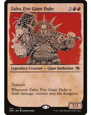 Magic: The Gathering Zalto, Fire Giant Duke (Showcase) (323) Near Mint