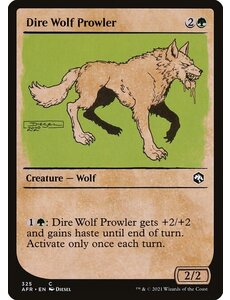 Magic: The Gathering Dire Wolf Prowler (Showcase) (325) Near Mint Foil