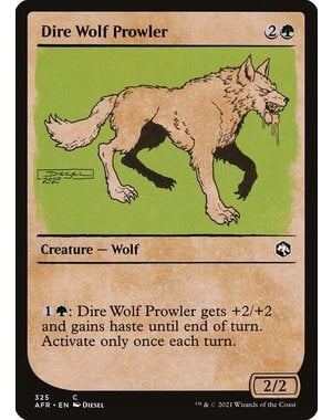 Magic: The Gathering Dire Wolf Prowler (Showcase) (325) Near Mint Foil