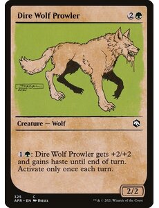 Magic: The Gathering Dire Wolf Prowler (Showcase) (325) Near Mint