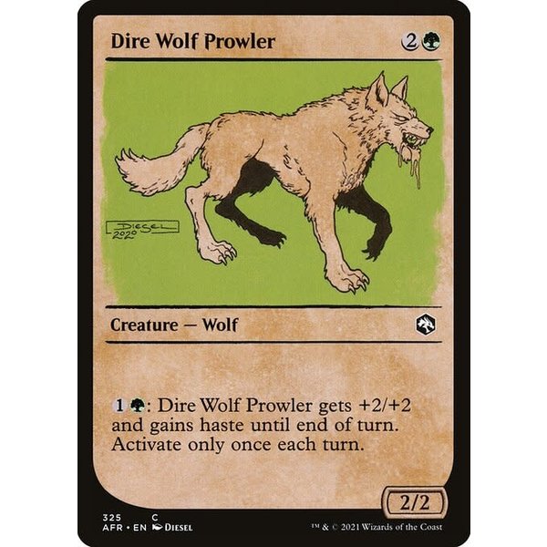 Magic: The Gathering Dire Wolf Prowler (Showcase) (325) Near Mint