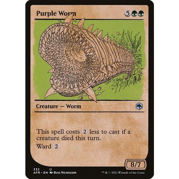 Magic: The Gathering Purple Worm (Showcase) (332) Near Mint