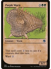 Magic: The Gathering Purple Worm (Showcase) (332) Near Mint Foil
