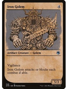 Magic: The Gathering Iron Golem (Showcase) (348) Near Mint Foil