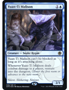 Magic: The Gathering Yuan-Ti Malison (AFR Ampersand Promos) (086) Lightly Played Foil