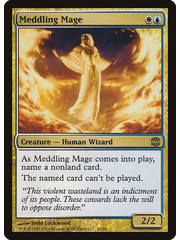 Magic: The Gathering Meddling Mage (008) Damaged