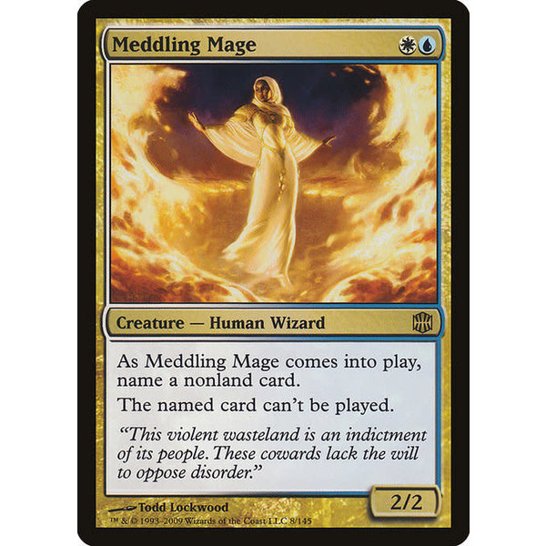 Magic: The Gathering Meddling Mage (008) Damaged