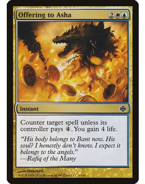 Magic: The Gathering Offering to Asha (009) Moderately Played