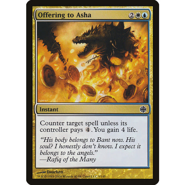 Magic: The Gathering Offering to Asha (009) Moderately Played