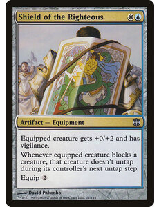 Magic: The Gathering Shield of the Righteous (011) Moderately Played