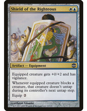 Magic: The Gathering Shield of the Righteous (011) Moderately Played