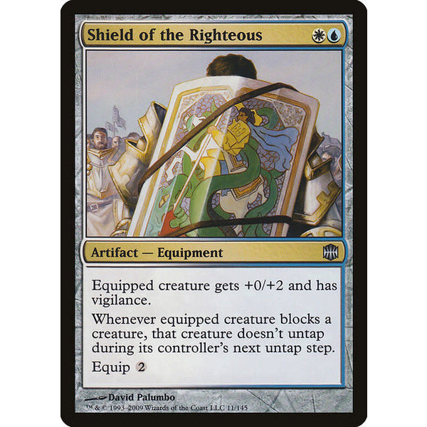 Magic: The Gathering Shield of the Righteous (011) Moderately Played