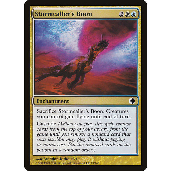 Magic: The Gathering Stormcaller's Boon (013) Moderately Played Foil