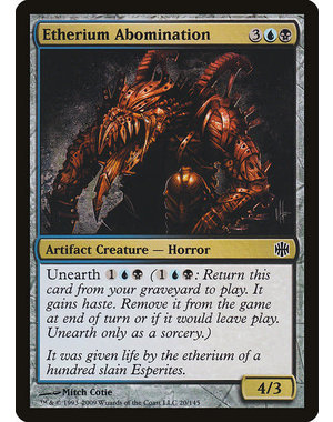 Magic: The Gathering Etherium Abomination (020) Moderately Played