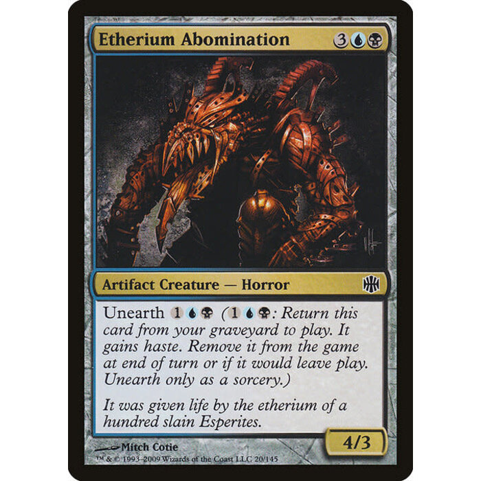 Magic: The Gathering Etherium Abomination (020) Moderately Played