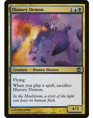 Magic: The Gathering Illusory Demon (021) Lightly Played Foil