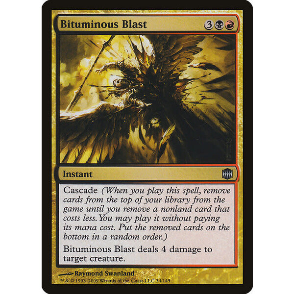 Magic: The Gathering Bituminous Blast (034) Moderately Played