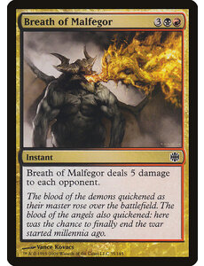 Magic: The Gathering Breath of Malfegor (035) Moderately Played
