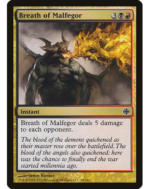 Magic: The Gathering Breath of Malfegor (035) Moderately Played