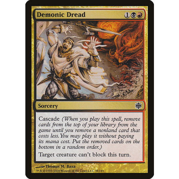 Magic: The Gathering Demonic Dread (038) Moderately Played